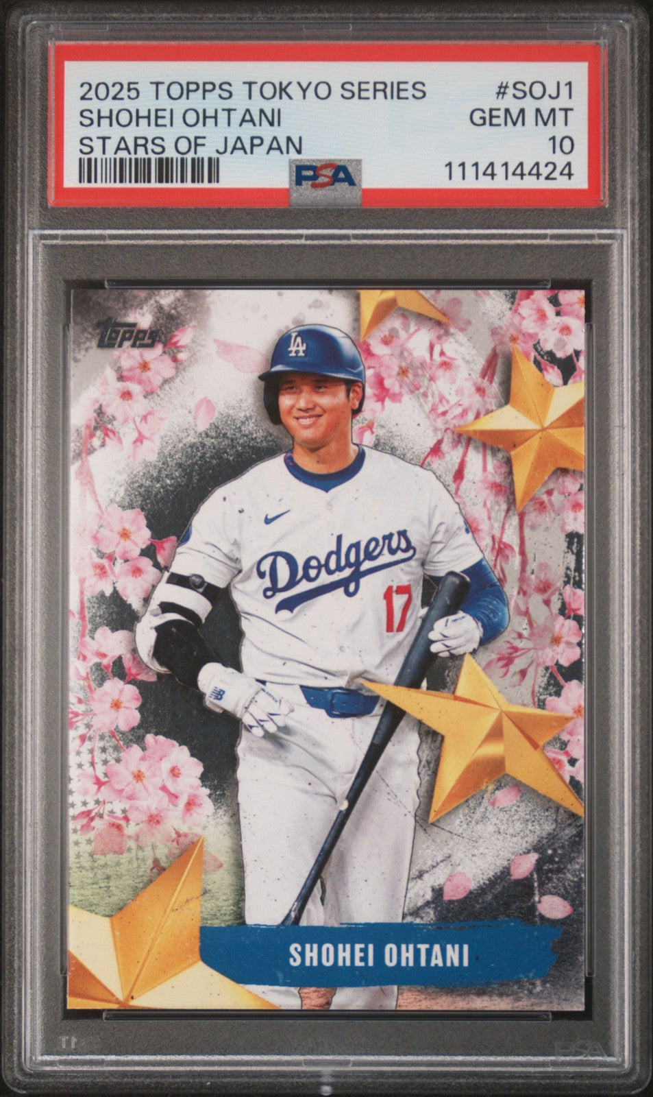 2025 Topps Tokyo Series - Stars Of Japan #S0J1 Shohei Ohtani - PSA Graded Card