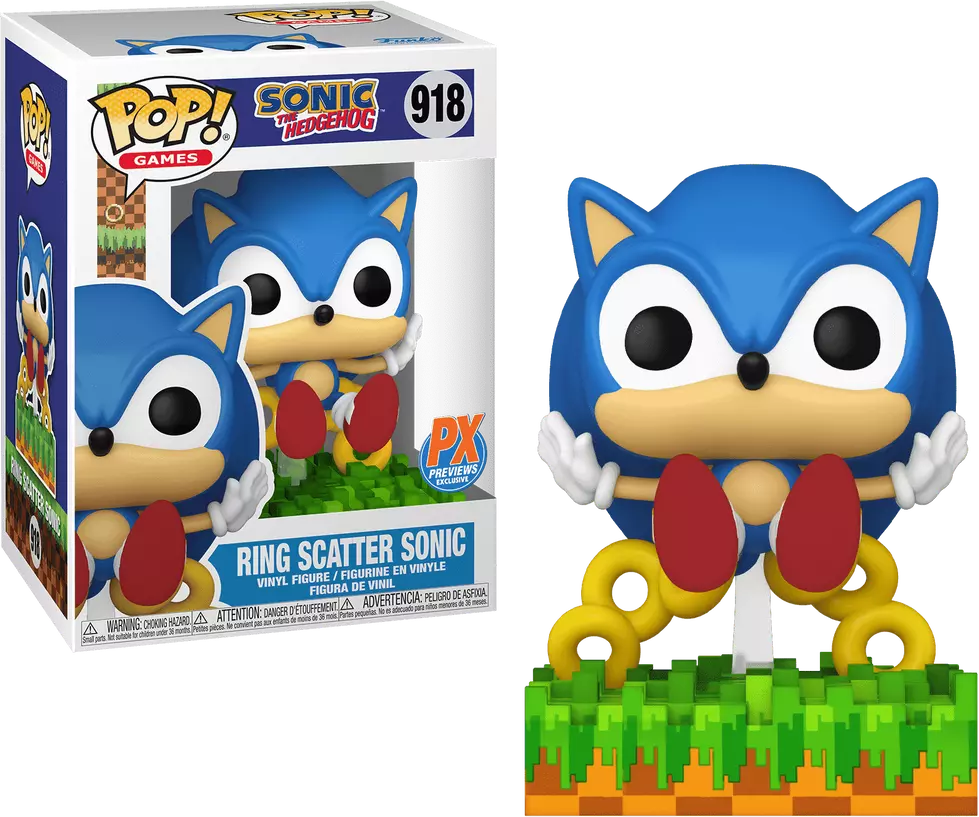 Funko Ad Icons - Sonic the Hedgehog - Ring Scatter Sonic(PX Previews) - #918