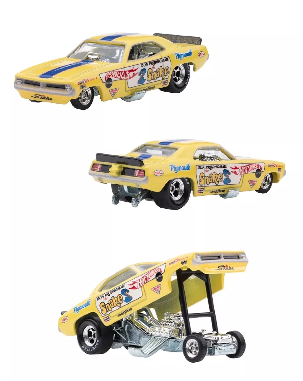 Hot Wheels Premium - '72 Plymouth Cuda FC & Plymouth Duste Funny Car - 2 Pack Set