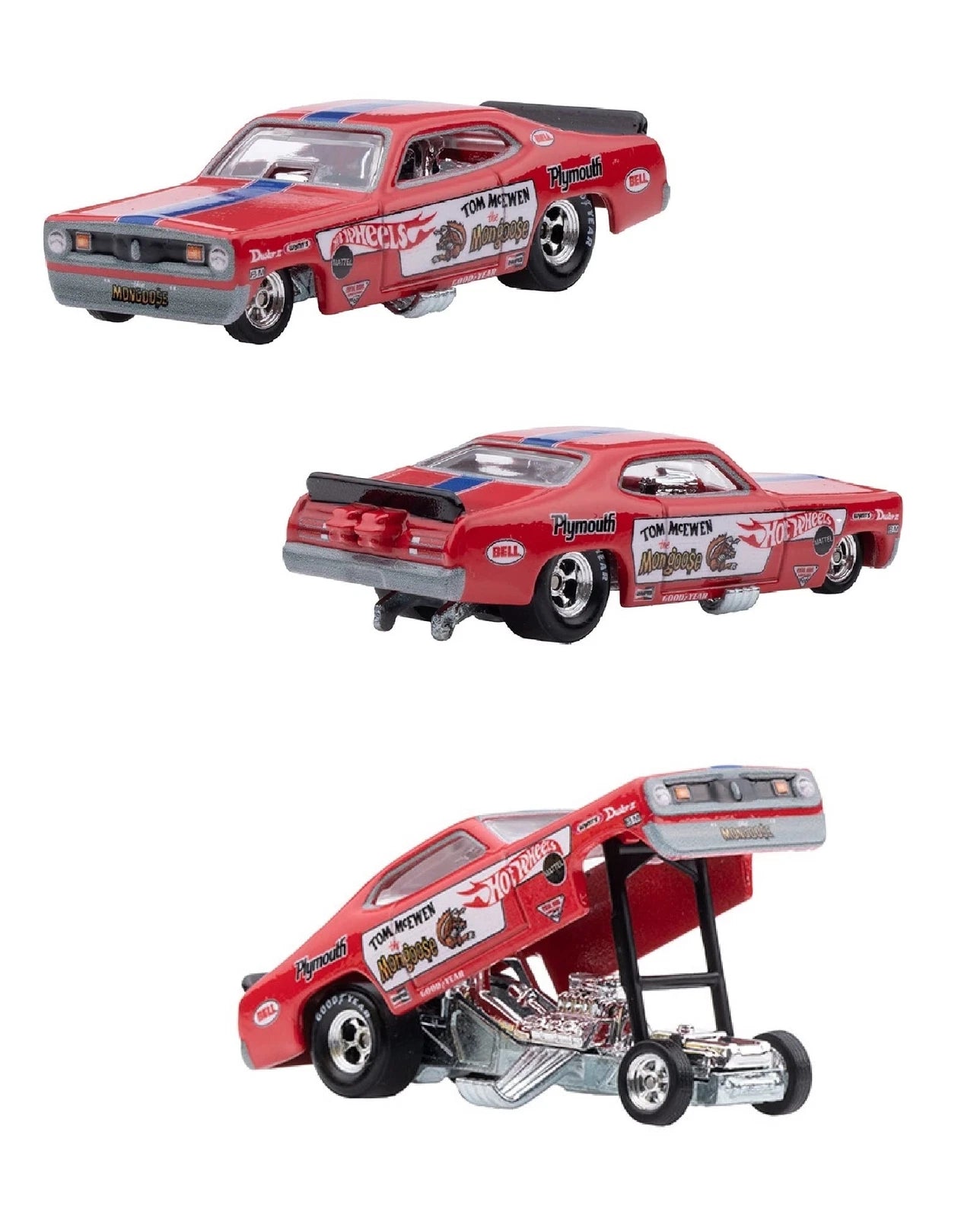 Hot Wheels Premium - '72 Plymouth Cuda FC & Plymouth Duste Funny Car - 2 Pack Set