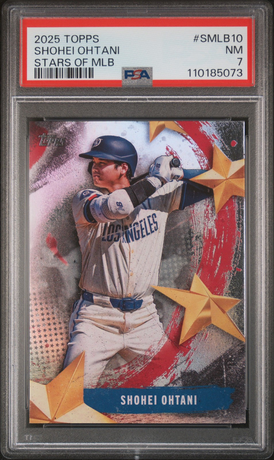 2025 Topps Stars Of Mlb - #SMLB10 Shohei Ohtani - PSA Graded Card 2025 Topps Stars Of Mlb - #SMLB10 Shohei Ohtani - PSA Graded Card