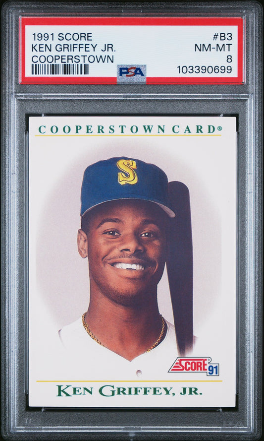 1991 Score Cooperstown #B3 Ken Griffey Jr. - PSA Graded Card