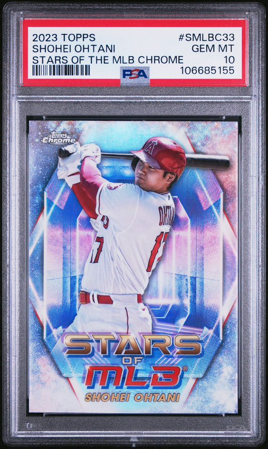 2023 Topps Stars Of The Mlb Chrome - #Smlbc33 Shohei Ohtani - PSA Graded Card