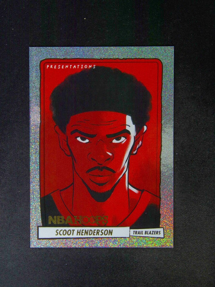 2023-24 Panini NBA Hoops - Presentations Rookie - Scoot Henderson - #19 SSP - Ungraded Raw Card