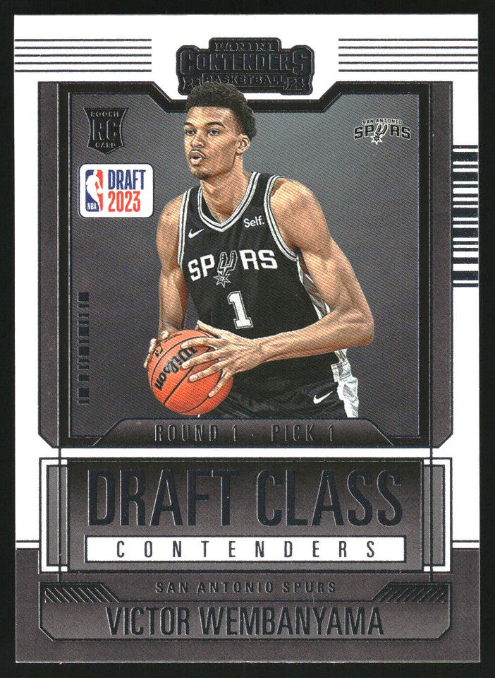 2023-24 Panini Contenders - Victor Wembanyama - Rookie Draft Class - Rookie Card - #9