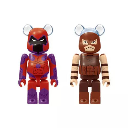 Medicom Bearbrick - 100% 2 Pack X-Men 5 Piece Set - Japan Lottery Exclusive