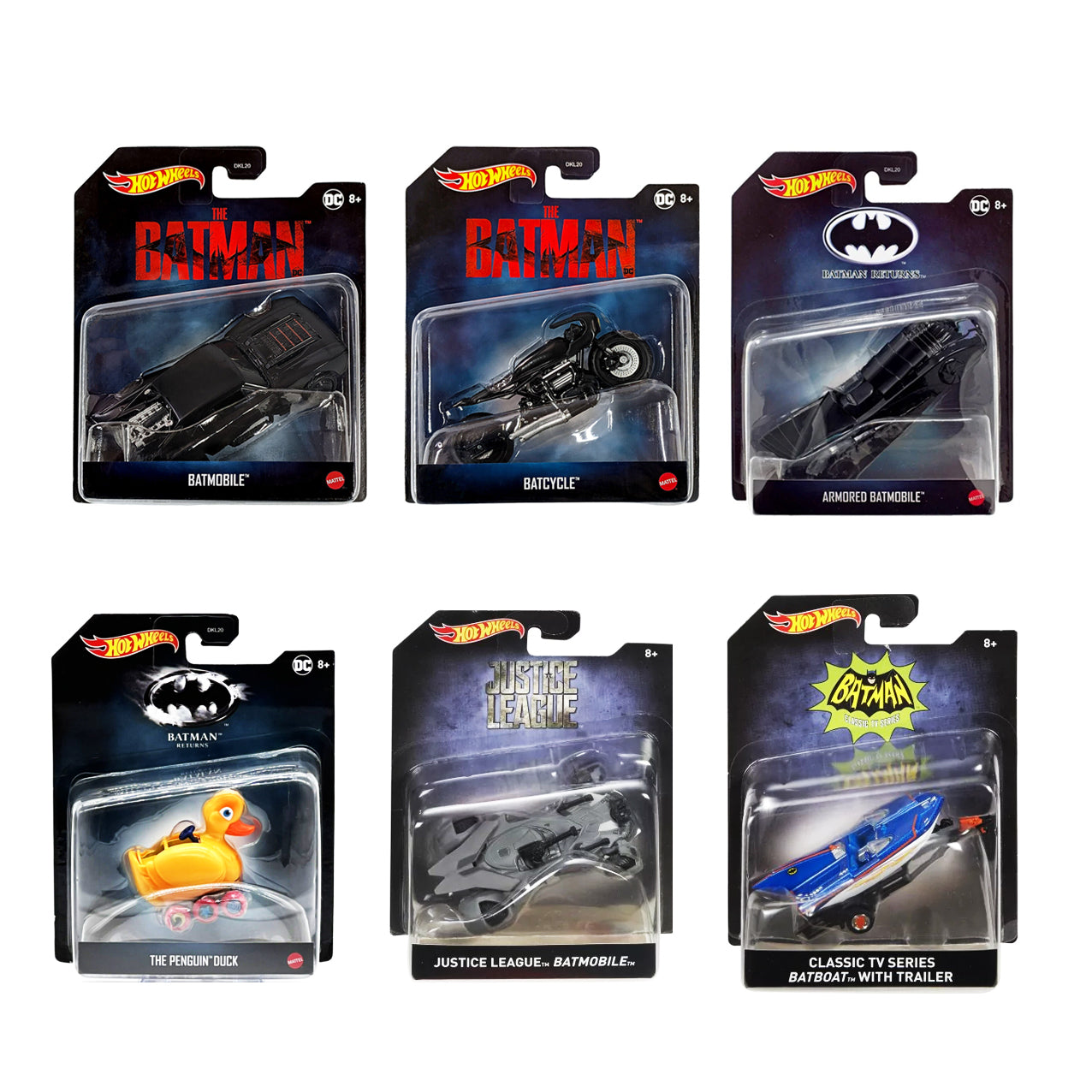 2022 Hot Wheels Premium - Batman Favorites Wave 4 Mix 1 - Complete Set of 6 - 1:50 Scale