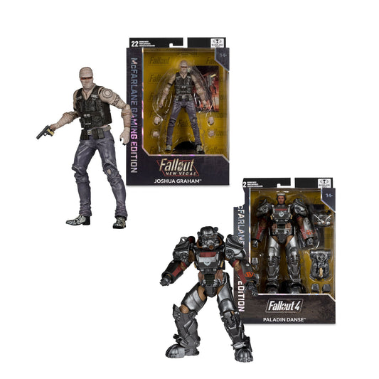 McFarlane Gaming Edition - Fallout New Vegas Joshua Graham and Fallout 4 T-60 Paladin Danse - 7-Inch Scale Action Figure (PRE-ORDER AUGUST 2026)