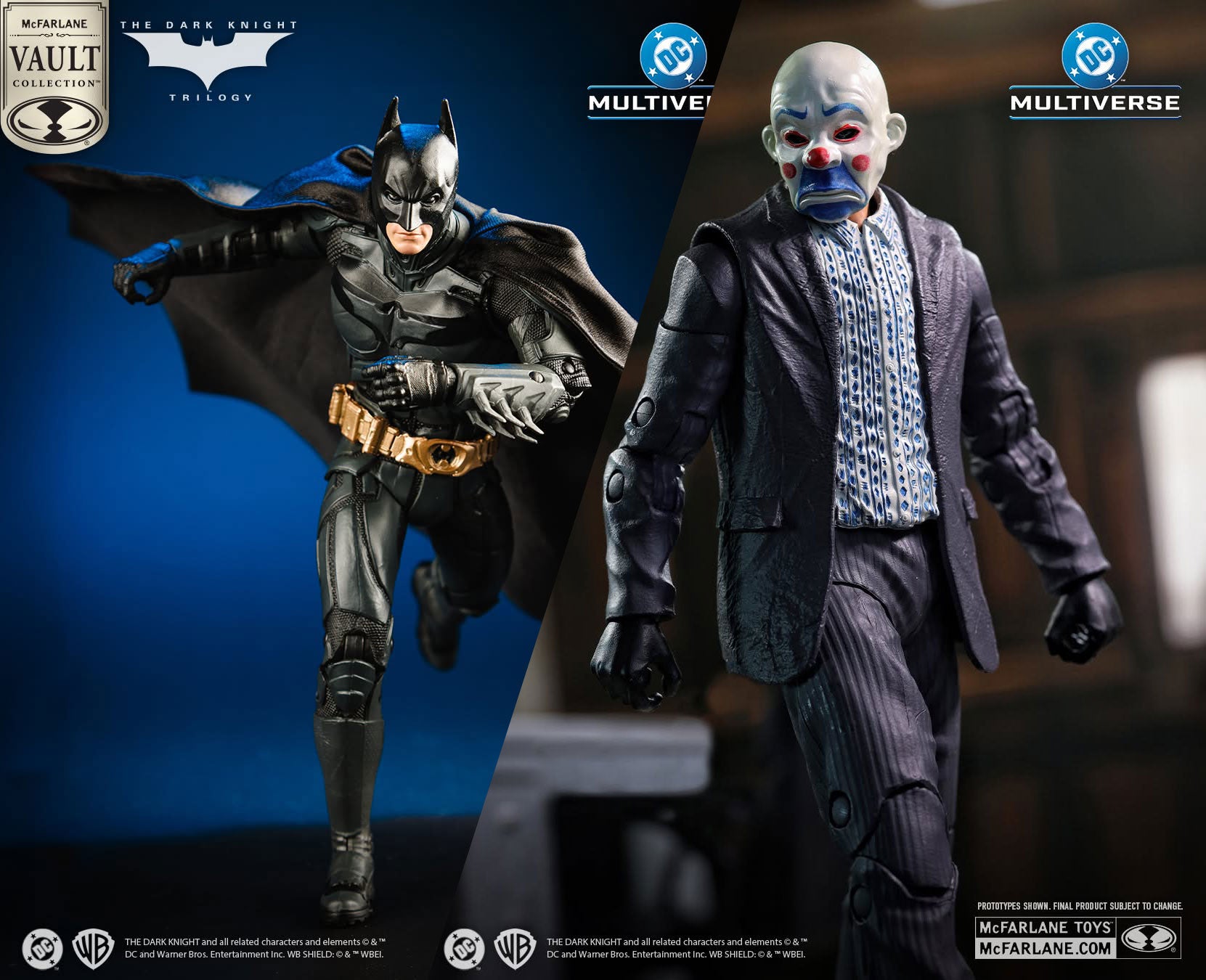 コレクション BATMAN & JOKER THE DARK NIGHT TRILOGY McFarlane Vault Collection Wave 1 - SET OF 2 - The Dark Knight