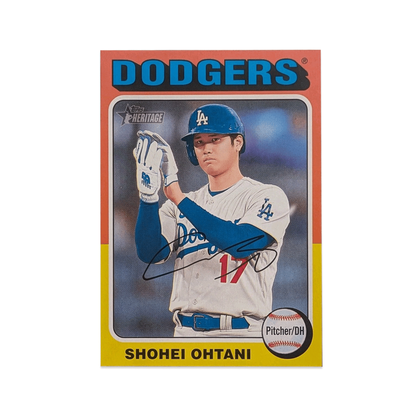 2024 Topps Heritage - Shohei Ohtani - Jumbo 1975 Box Topper - Raw Ungraded Cards