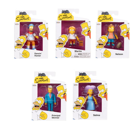 The Simpsons - Wave 4 - 2.5" Action Figures - Jakks Pacific - Complete Set of 5