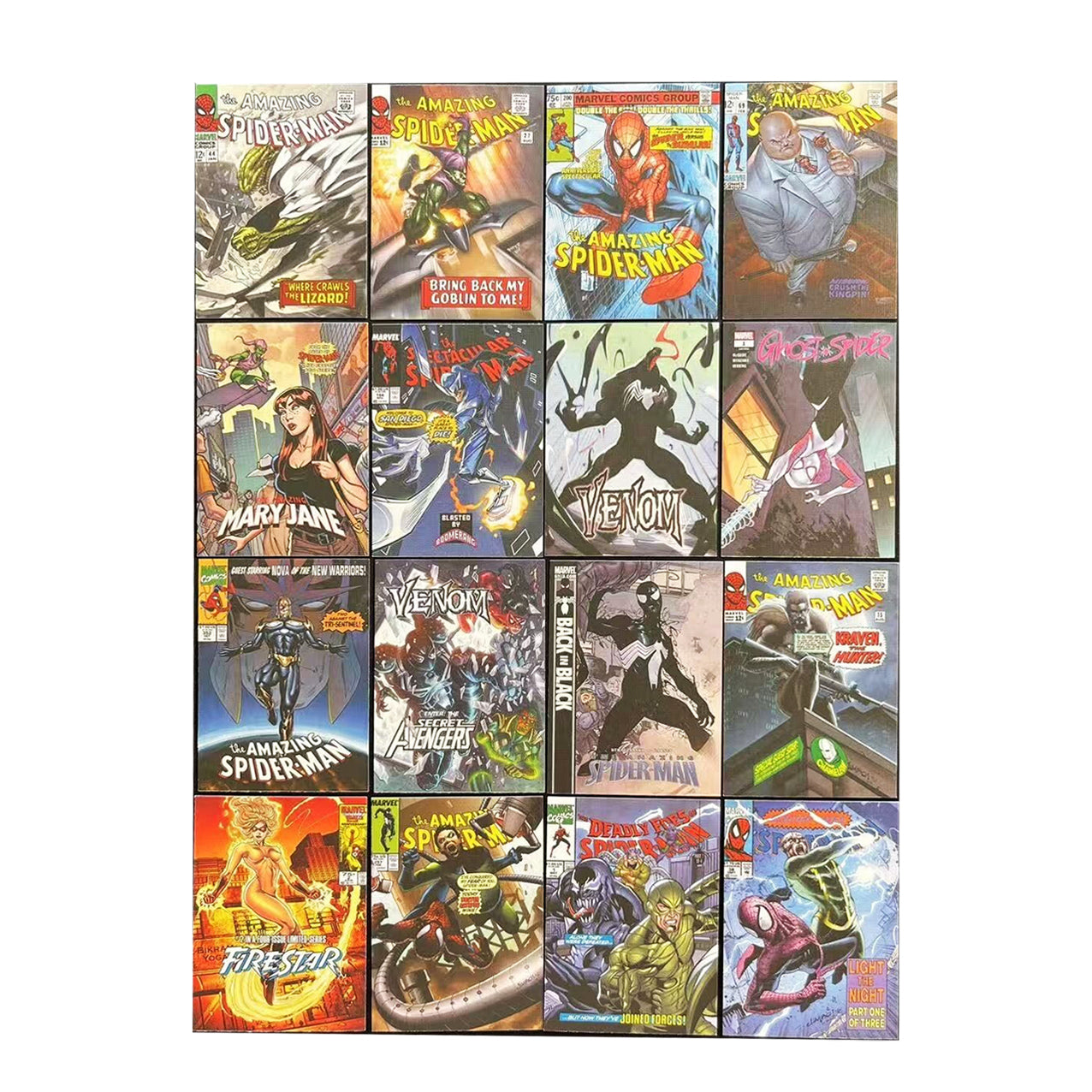 2024 Upper Deck - Marvel Renditions - Spider-Man Comic Covers - Set of 16 Cards