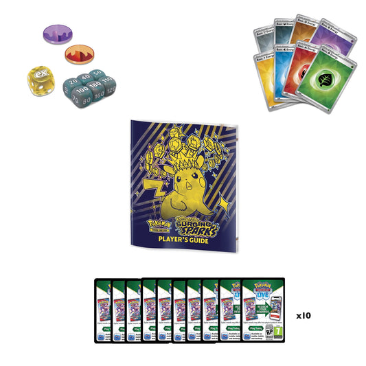 Pokemon Surging Sparks - ACCESSORIES Only from Elite Trainer Box