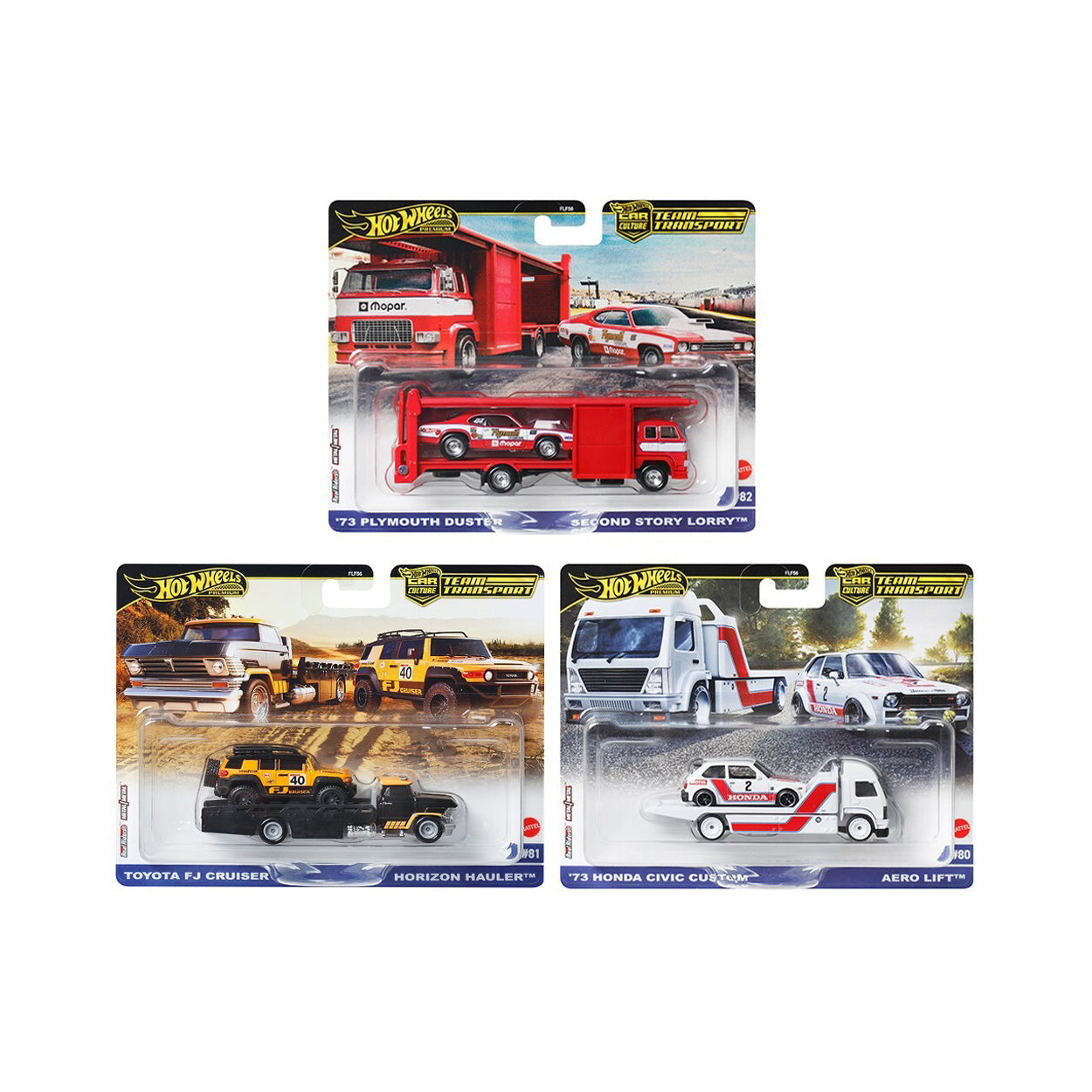 Hot Wheels Premium - Team Transport 2025 Mix 3 - Complete Set
