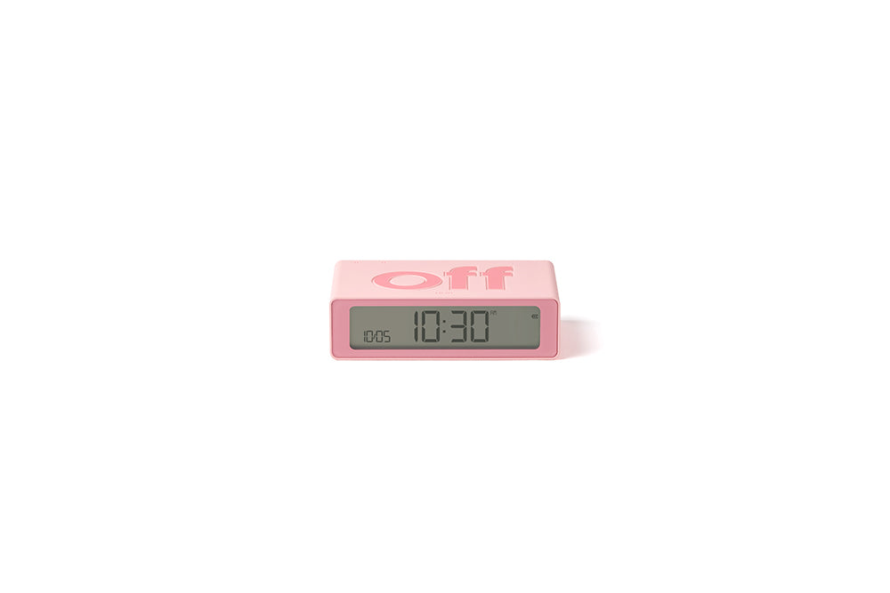 Lexon: Flip Travel Mini Alarm Clock - Pink