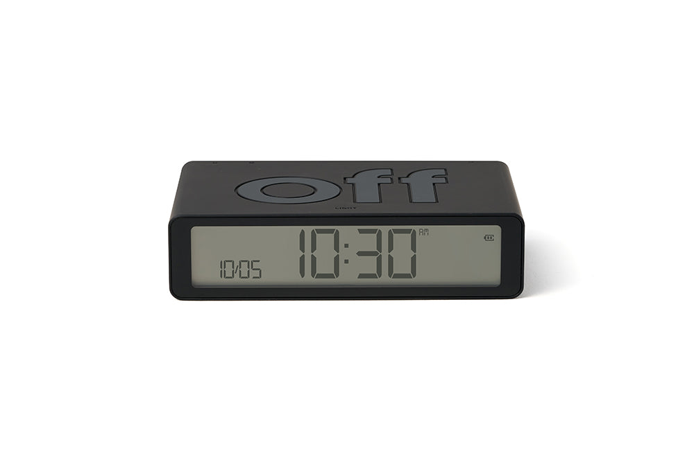 Lexon: Flip Classic Alarm Clock - Black
