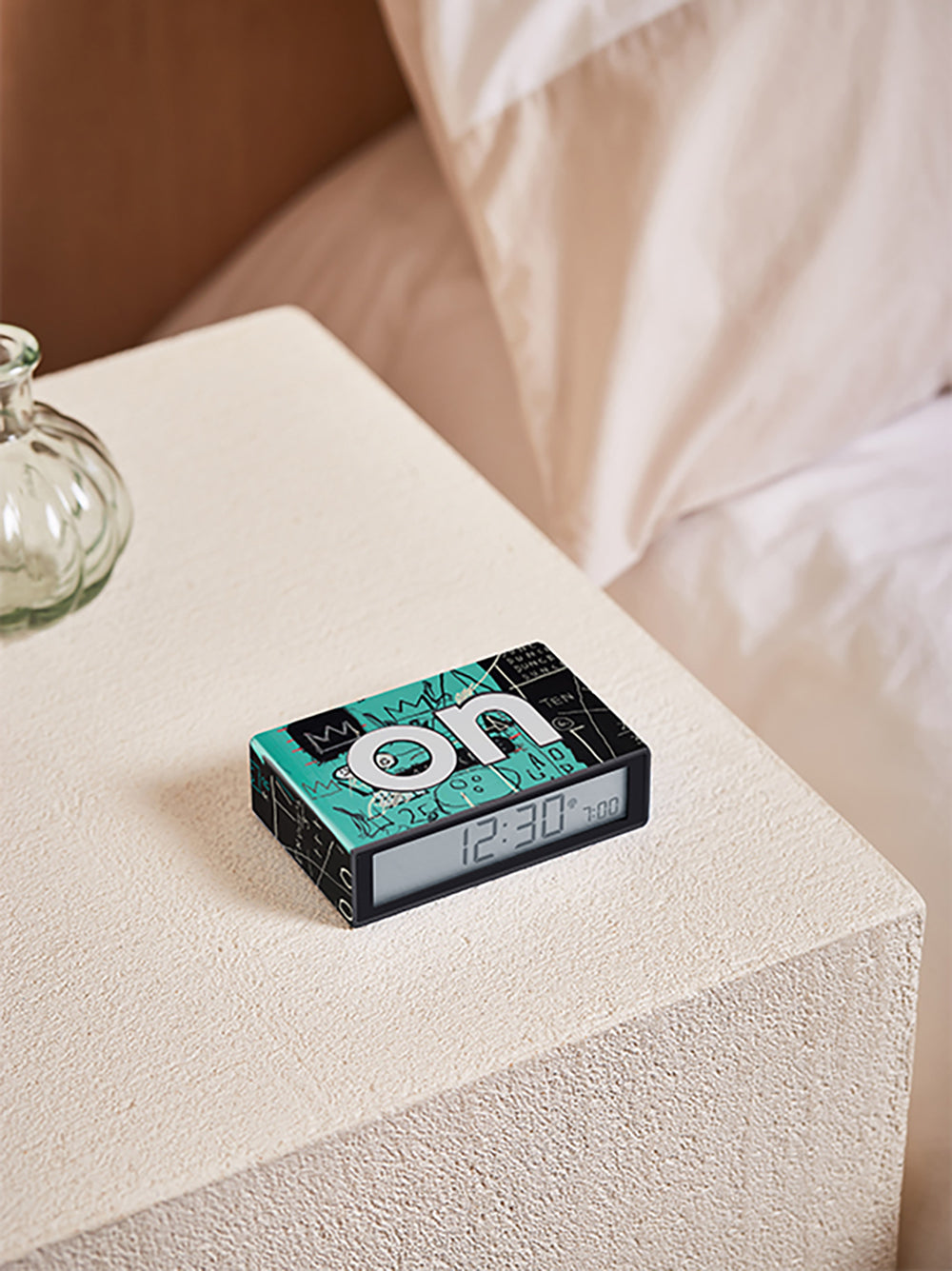Lexon x Jean-Michel Basquiat: Flip+ Classic Alarm Clock