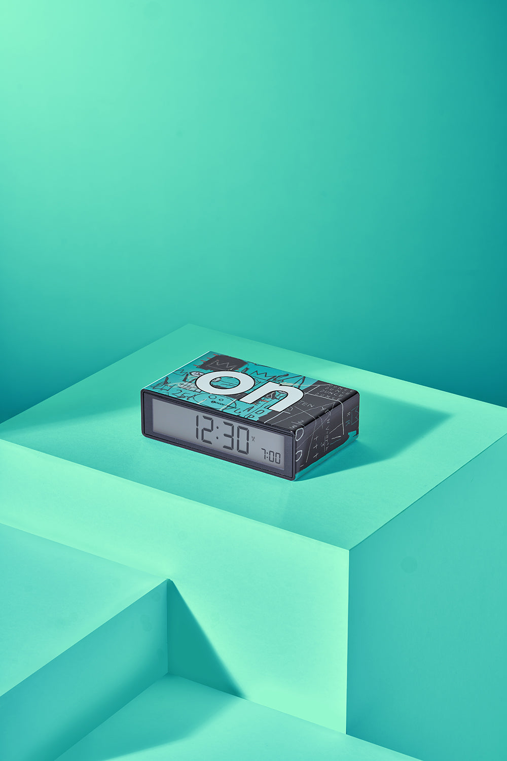 Lexon x Jean-Michel Basquiat: Flip+ Classic Alarm Clock