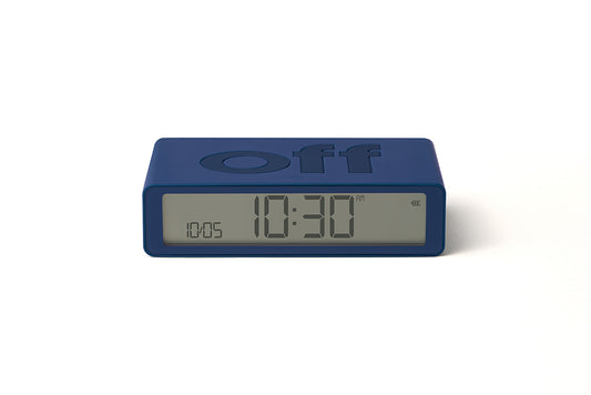 Lexon: Flip Classic Alarm Clock - Dark Blue
