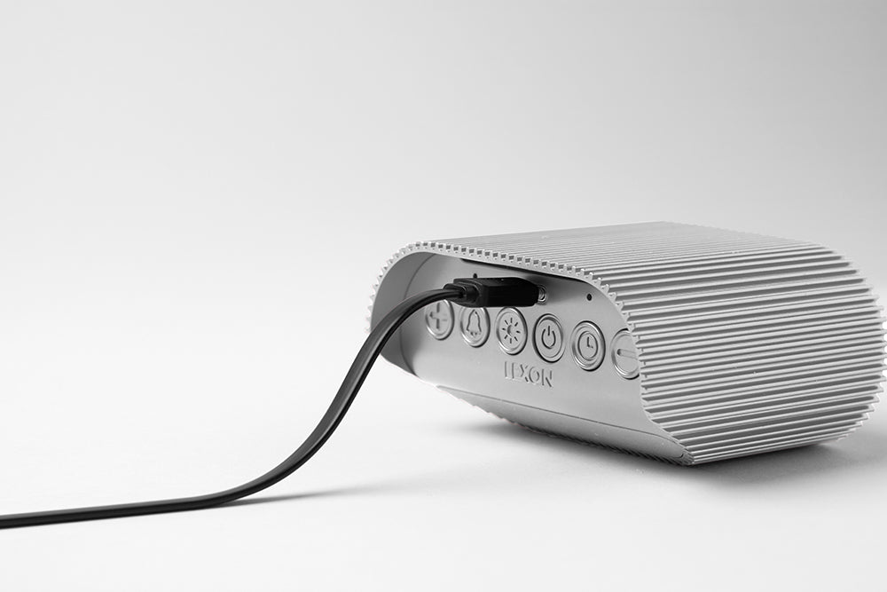 Lexon: Ray Clock - Raw Aluminum