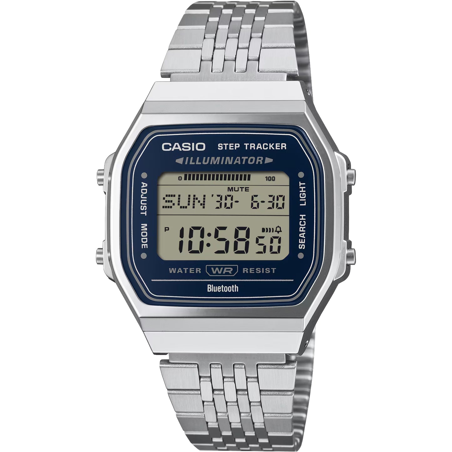 Casio Vintage Digital Smartphone Link Stainless Steel Quartz ABL-100WE-2A