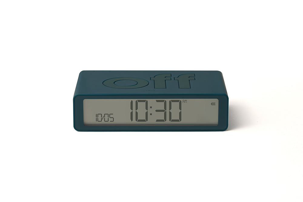 Lexon: Flip Classic Alarm Clock - Duck Blue