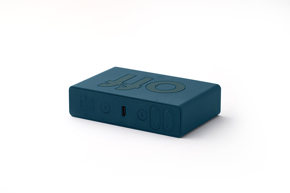 Lexon: Flip Classic Alarm Clock - Duck Blue
