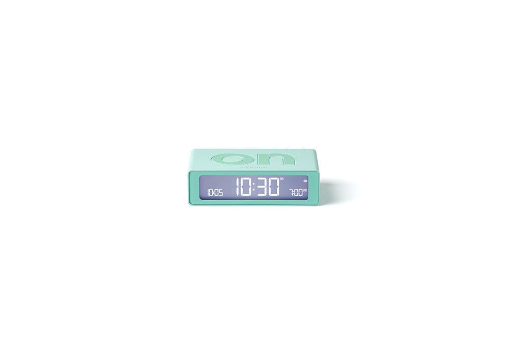 Lexon: Flip Travel Mini Alarm Clock - Mint