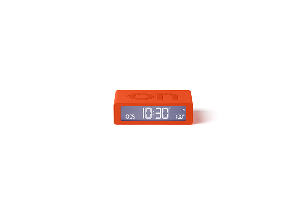 Lexon: Flip Travel Mini Alarm Clock - Orange