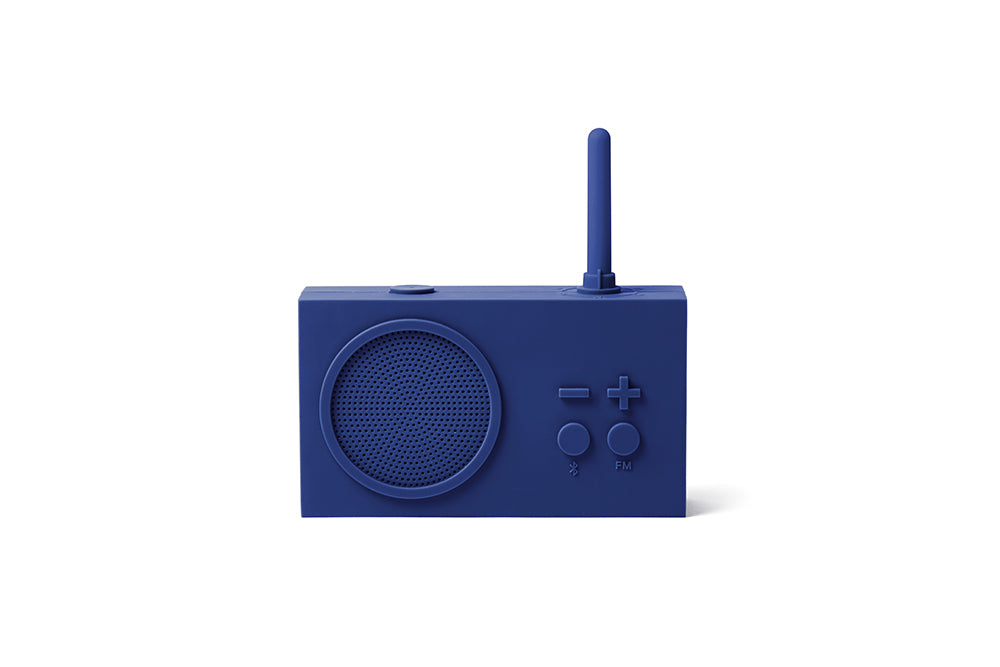 Lexon TYKHO 3 Altoparlante Bluetooth E Radio FM - Anatra Blu, Gomma Impermeabile, Batteria 20h
