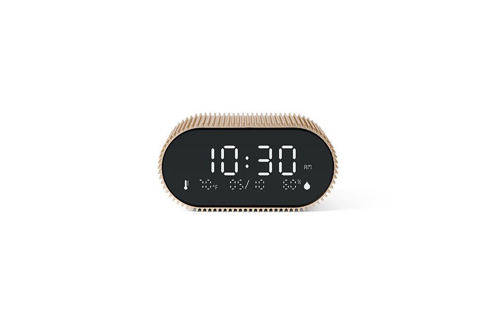 Lexon: Ray Clock - Vivid Gold