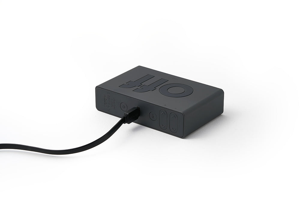 Lexon: Flip Classic Alarm Clock - Dark Grey