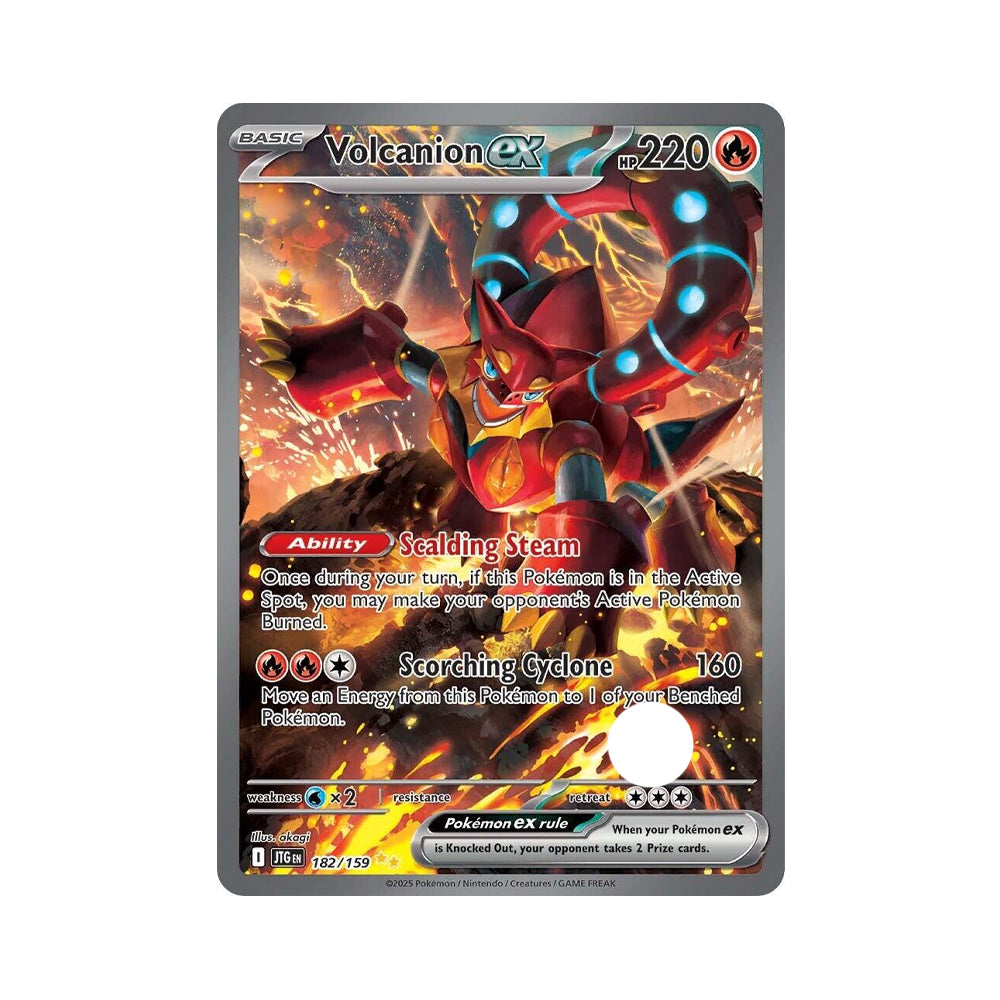 2025 Pokemon JTG-EN - Volcanion ex #182 - Journey Together Special Illustration Rare - Ungraded Card