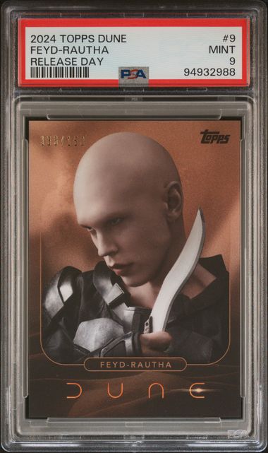 2024 Topps - Dune Release Day Exclusive #9 - Feyd Rautha - PSA 9 - Numbered to /150