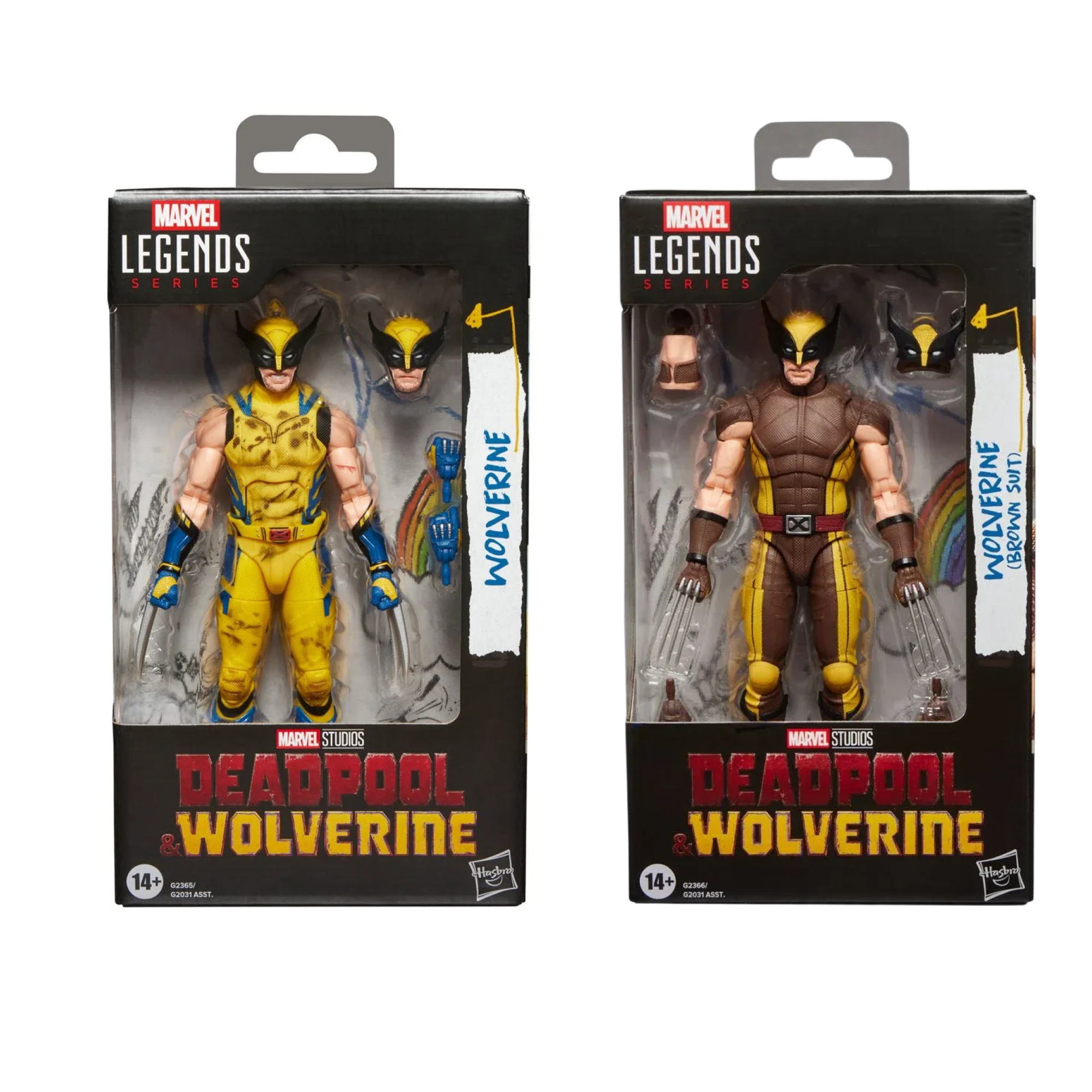 Marvel Legends Deadpool & Wolverine 2体 Marvel Legends Wolverine 2-Pack Deadpool & Wolverine Movie | Brown