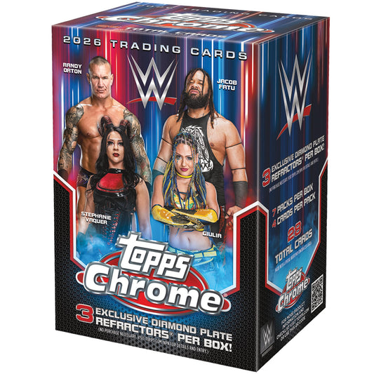 2026 Topps Chrome WWE Blaster Value Box