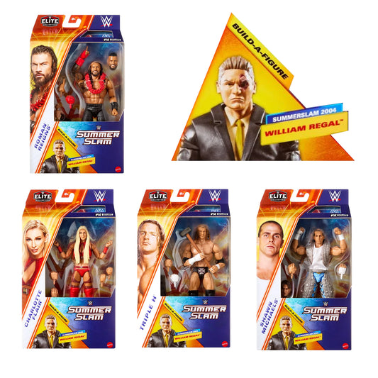 WWE SummerSlam Elite 2025 - Complete Set of 4 - William Regal Build-a-Figure