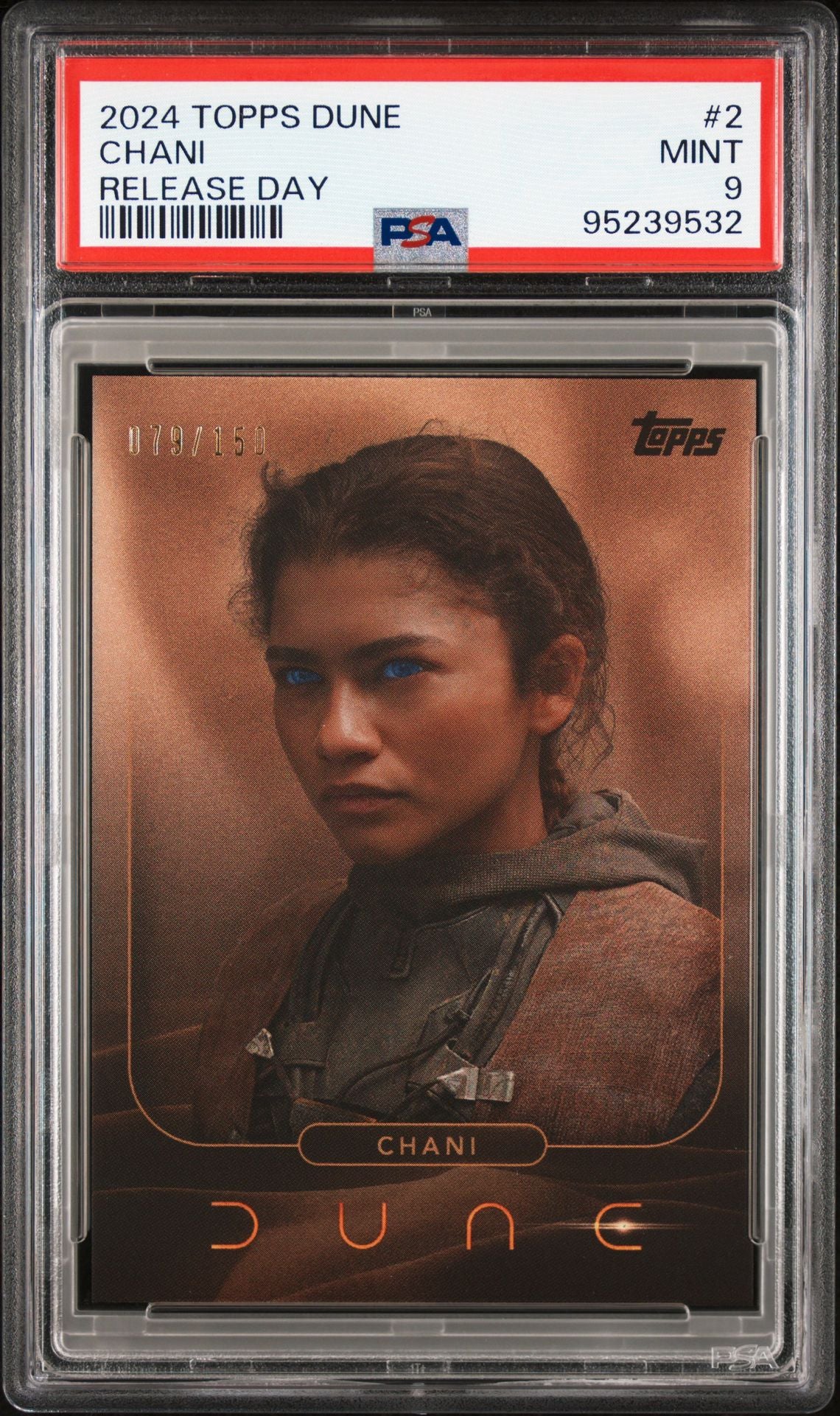 2024 Topps - Dune Release Day Exclusive #2 - Chani - PSA 9 - Numbered to /150