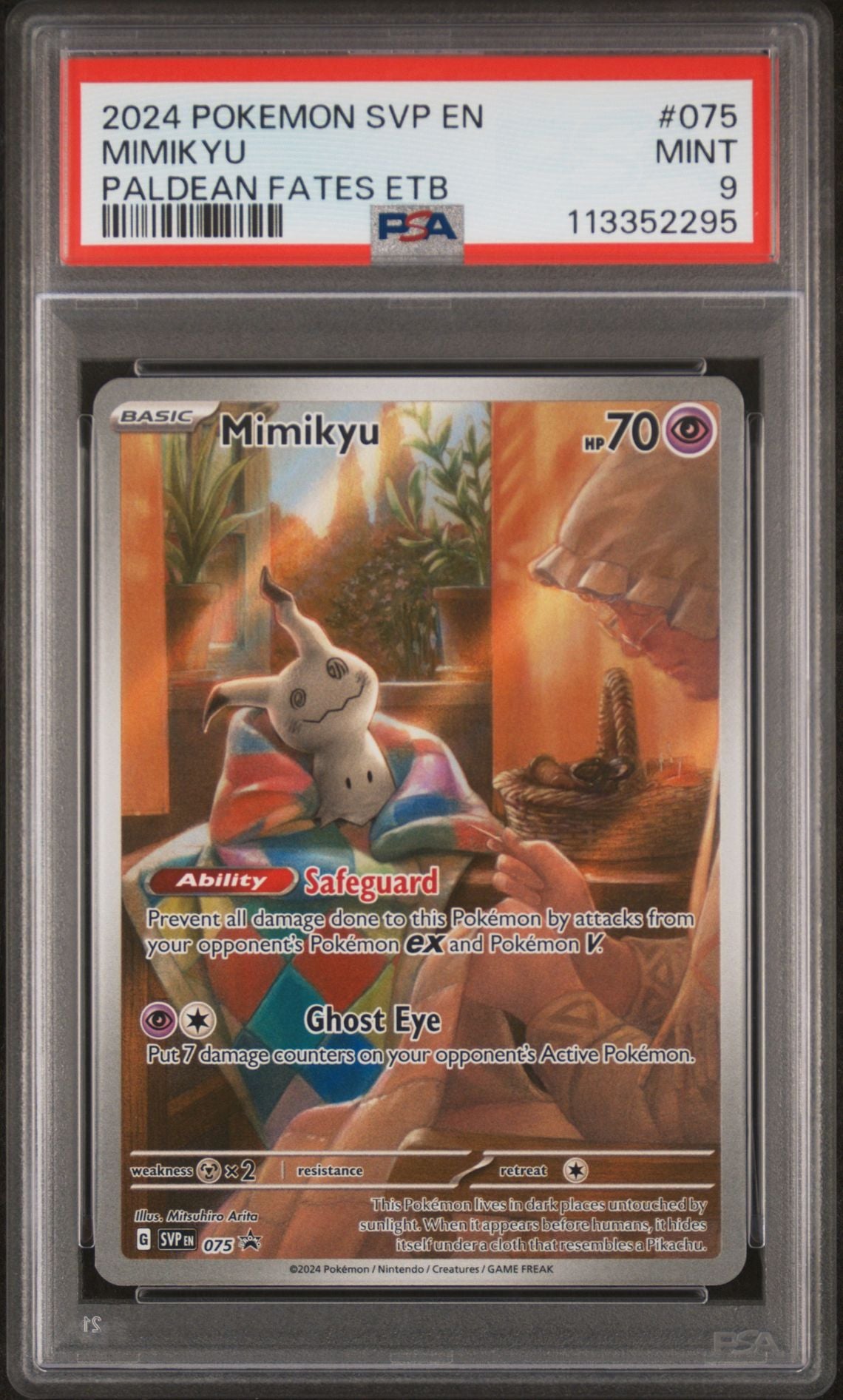 2024 Pokemon SVP En — SV Black Star Promo — 075 Mimikyu Paldean Fates –  SoleSavy