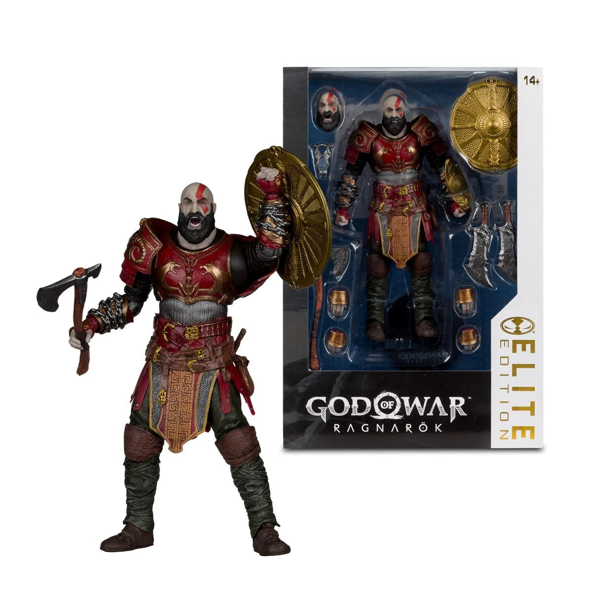 McFarlane Elite Edition - #14 God of War:  Ragnarok Kratos with Ares Armor - 7-Inch Scale Action Figure (PRE-ORDER AUGUST 2026)