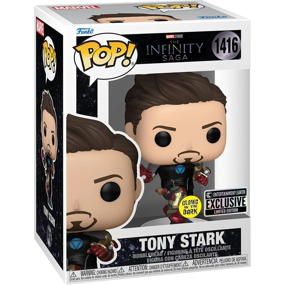 Funko Marvel - Iron Man 3 Tony Stark Suit-Up Glow-in-the-Dark Funko Pop! Vinyl Figure #1416\