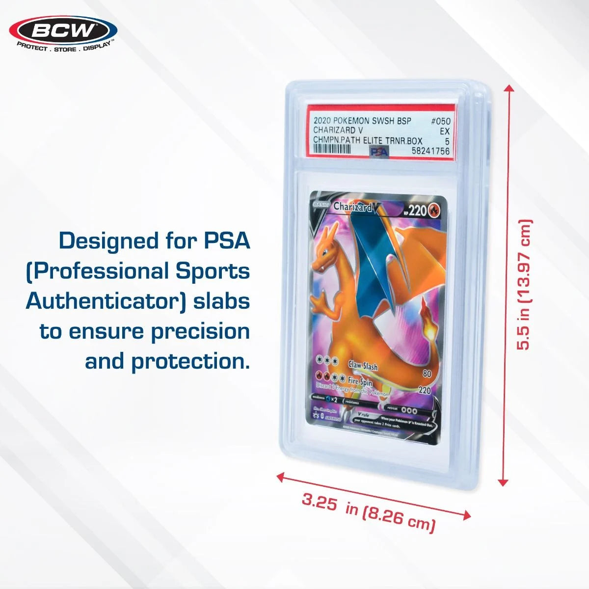 BCW Slab Bumpers 6 Pack for PSA Cards - Translucent