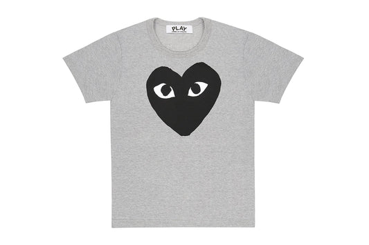 COMME DES GARÇONS PLAY BLACK HEART T-SHIRT GREY