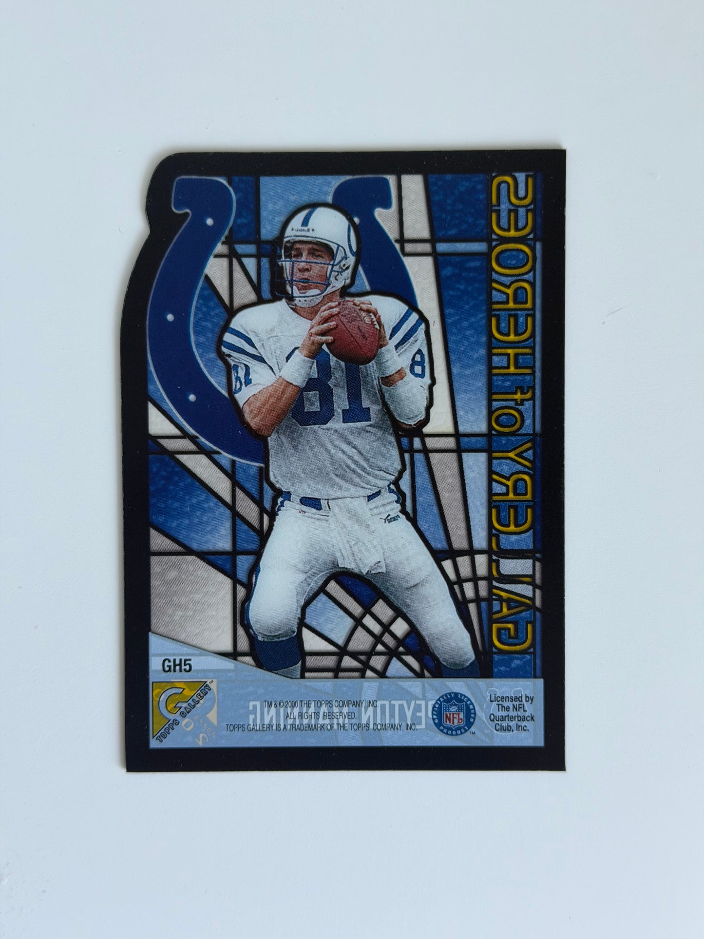 2000 Topps Gallery of Heroes - Peyton Manning - #GH5 - Raw Ungraded Card