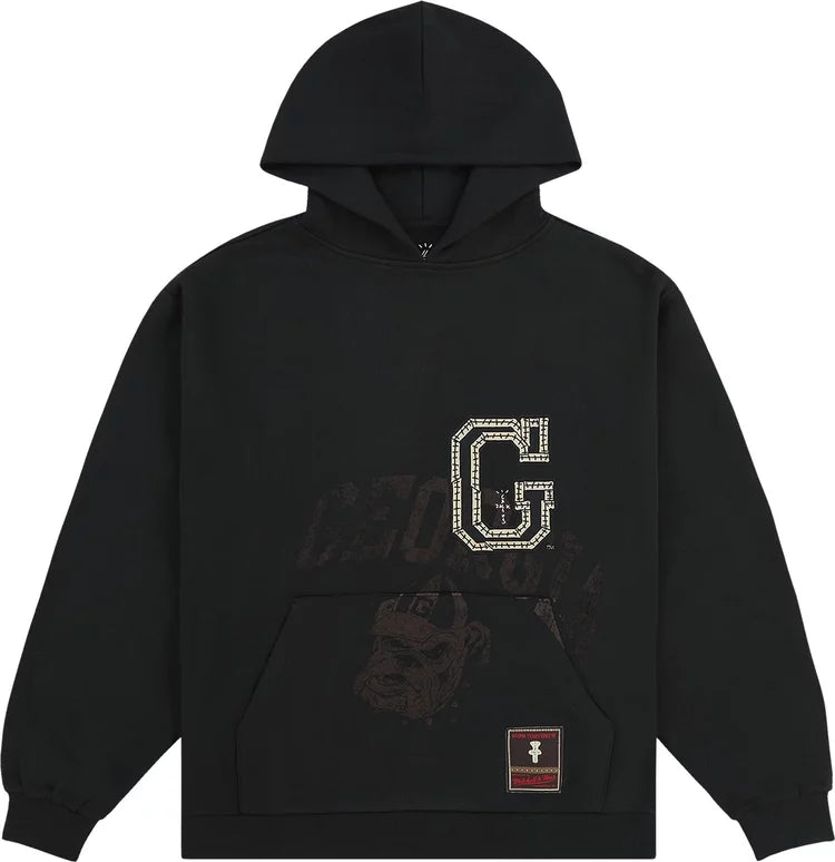 Travis Scott x Mitchell & Ness University of Georgia Overlap Pullover Hoodie