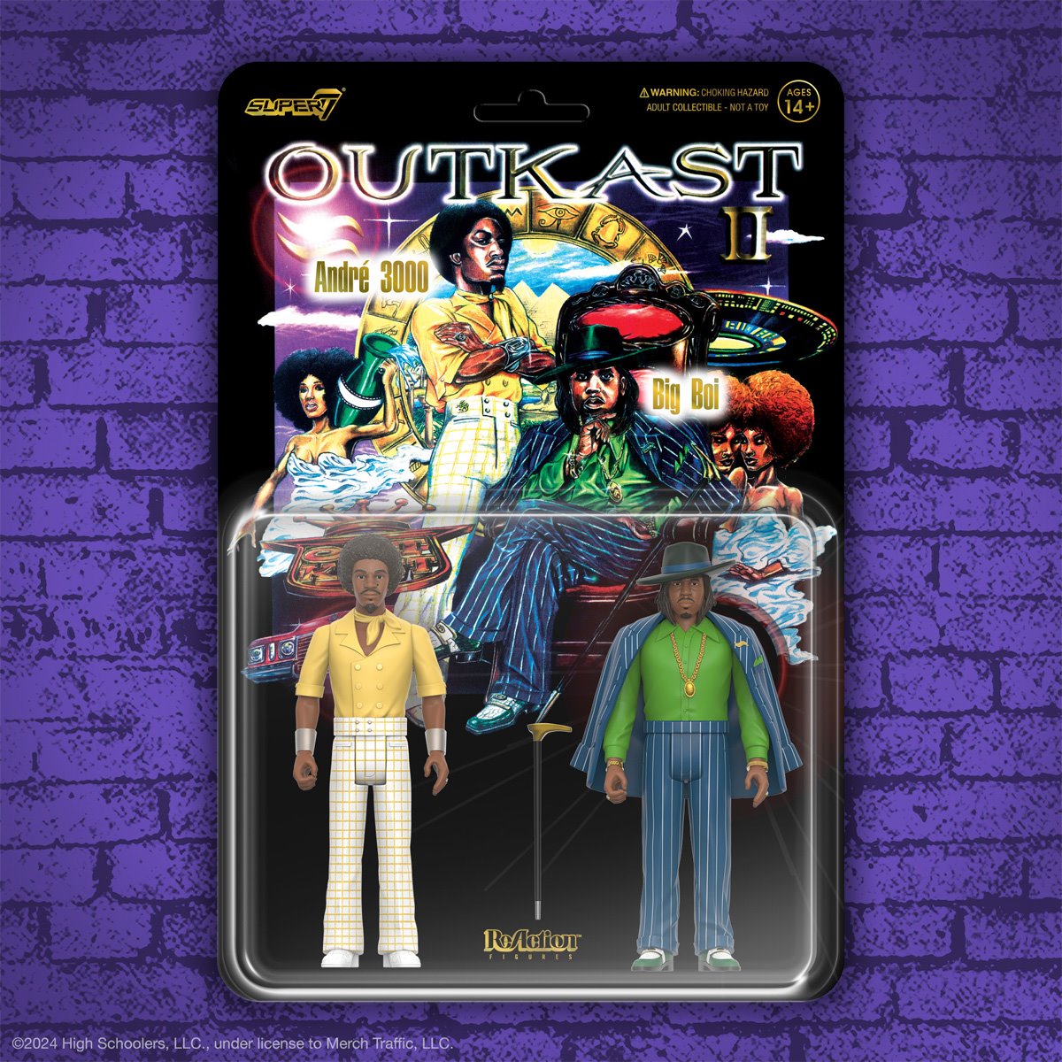 OutKast - Aquemini - Big Boi and André 3000 3 3/4-Inch ReAction Figures - Super78