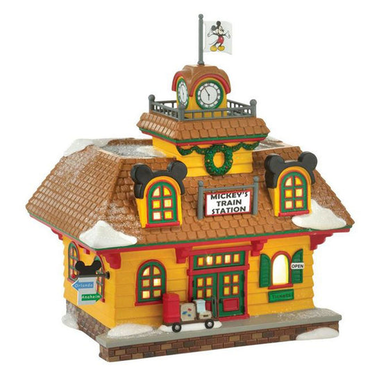 Disney: Mickey's Village Train Station Statue