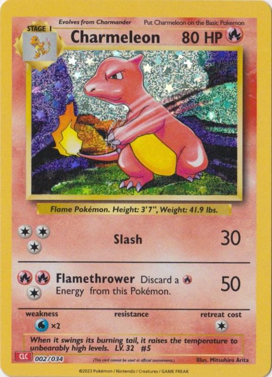 2023 Pokemon - TCG Classic Collection - CLC Deck - 59 Card Set (No Charizard) - Ungraded Raw Card (Copy)