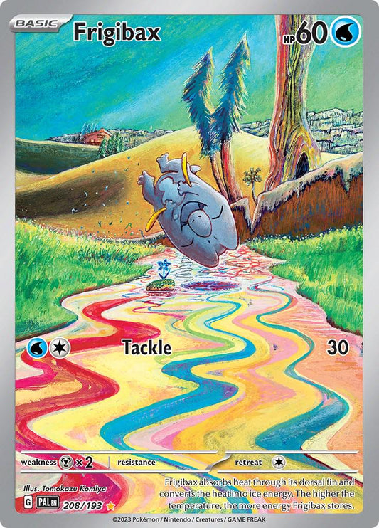 2023 Pokemon PAL-EN: − Frigibax #208 − Paldea Evolved Illustration Rare − Raw Ungraded Card