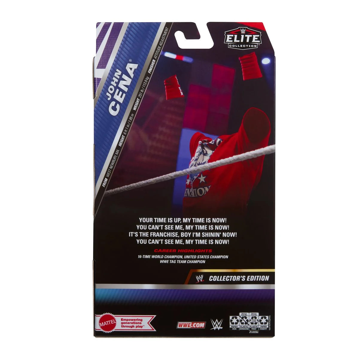 WWE Elite Collection Transparent John Cena Collector's Edition Action Figure - Exclusive (PRE-ORDER FEB 2026)